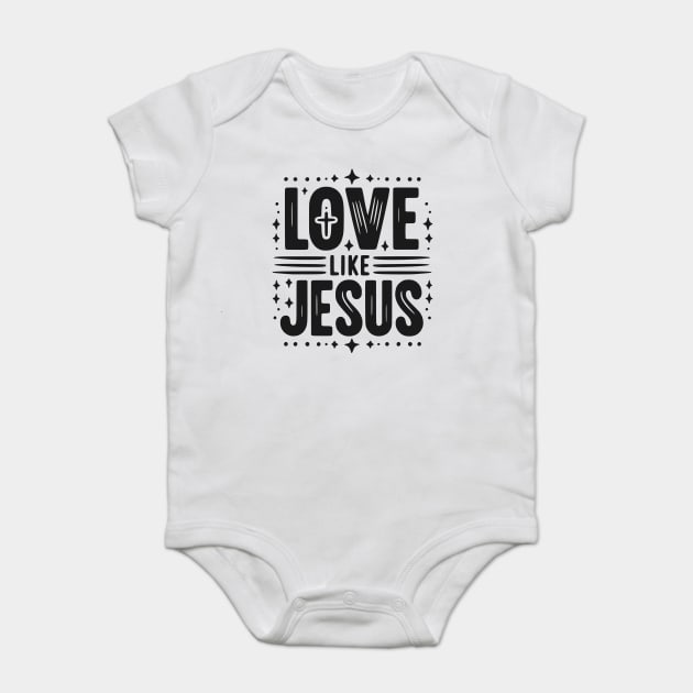 Love is Jesus Baby Bodysuit by Frank Ring